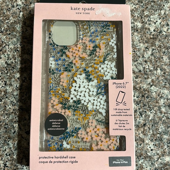 NWT Kate spade floral flowers rhinestones iPhone 14 Plus case MagSafe - Picture 1 of 4